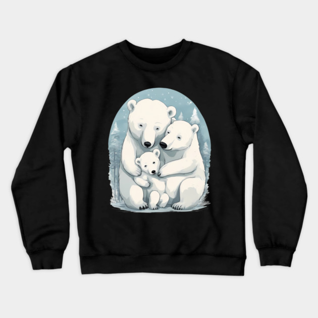 Mama Papa Bear Crewneck Sweatshirt by animegirlnft