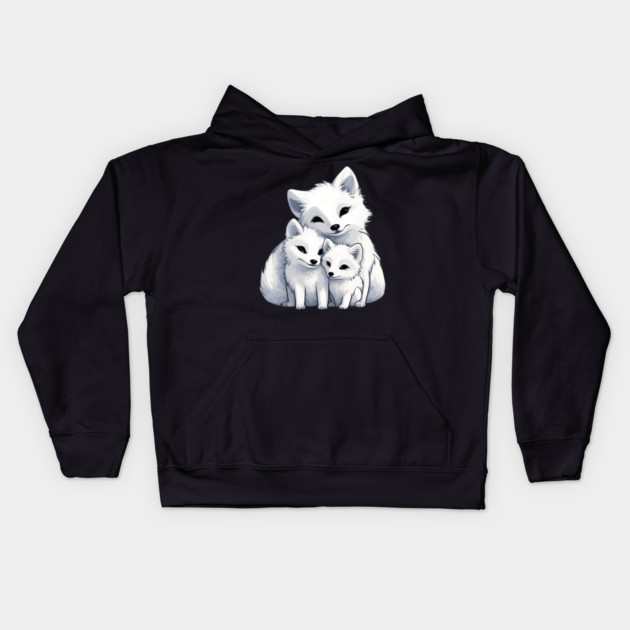 Fox Mum & Kids Kids Hoodie by animegirlnft