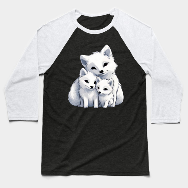 Fox Mum & Kids Baseball T-Shirt by animegirlnft