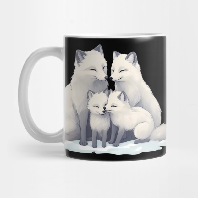 Fox Mum Dad & Cubs by animegirlnft