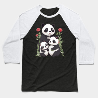 Panda Mum & Cubs Baseball T-Shirt