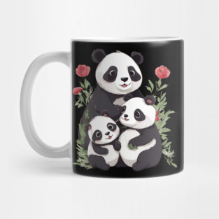 Panda Mum & Cubs Mug
