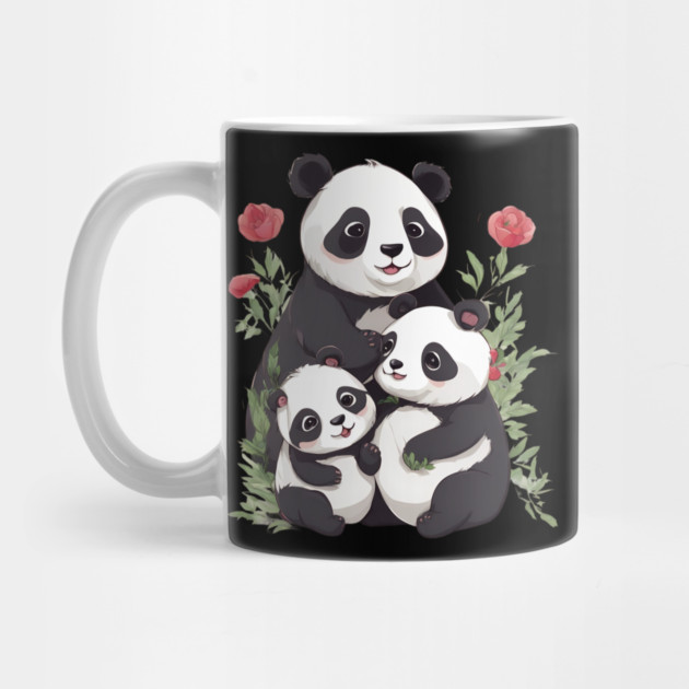 Panda Mum & Cubs by animegirlnft