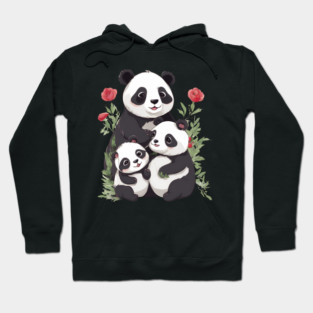 Panda Mum & Cubs Hoodie