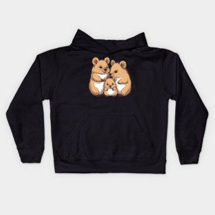 Cute Quokka Family Kids Hoodie
