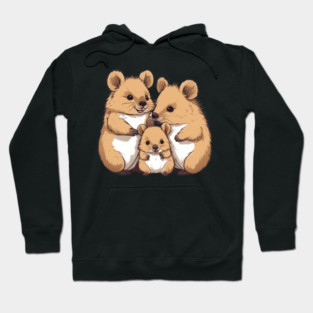 Cute Quokka Family Hoodie