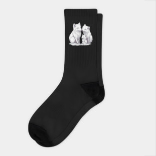 Arctic Wolf Family Socks
