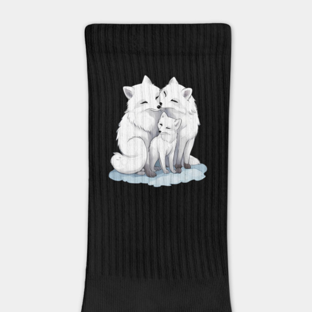 Cute Arctic Fox Family by animegirlnft