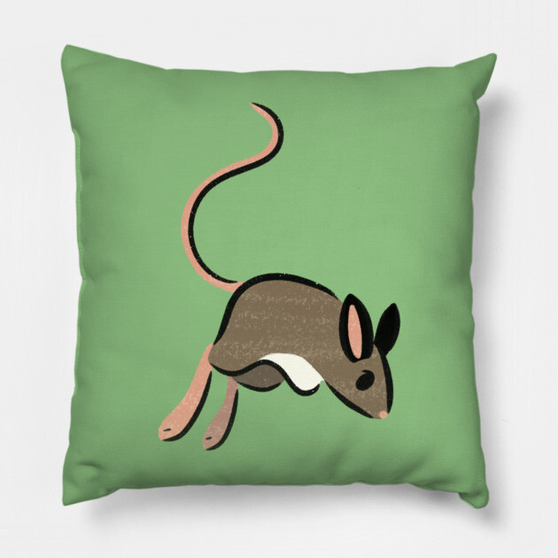 Hopping Mouse Pillow by DeguArts