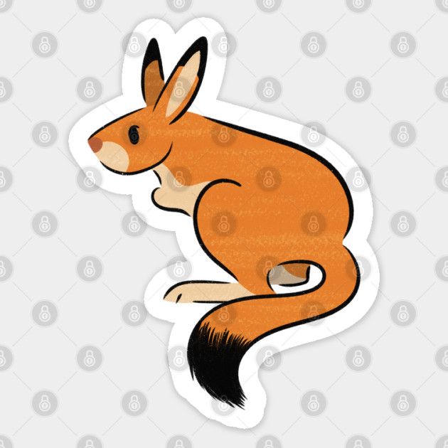 Springhare Sticker by DeguArts