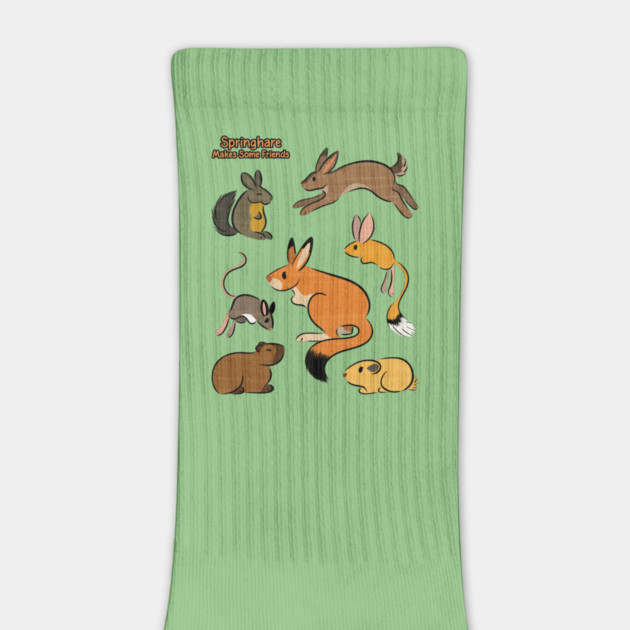 Springhare Makes Some Friends by DeguArts