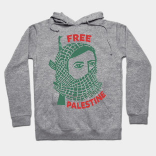 Free Palestine / Retro Style Design Hoodie