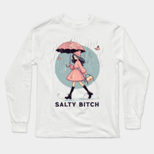 Salty Bitch /// Original Vintage Design Long Sleeve T-Shirt