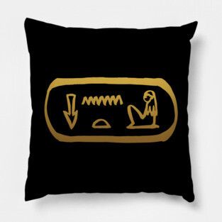 Sister in Ancient Egyptian Hieroglyphics. Pillow