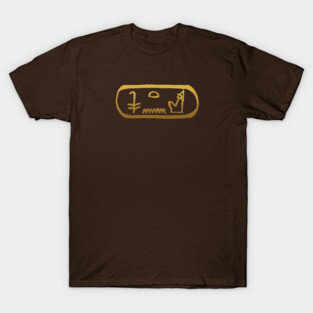King in Ancient Egyptian Hieroglyphics. T-Shirt