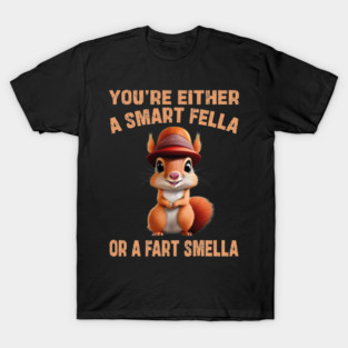 you're either a smart fella or a fart smella T-Shirt