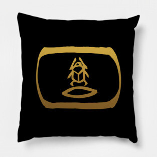 Very Rare in Ancient Egyptian Hieroglyphics. Pillow