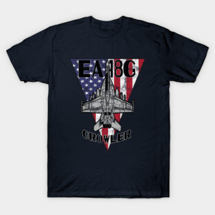 EA-18 Growler Military Jet Airplane Patriotic Vintage T-Shirt