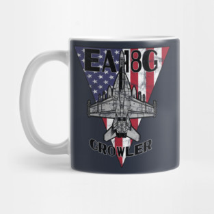 EA-18 Growler Military Jet Airplane Patriotic Vintage Mug