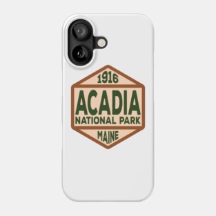 Acadia National Park badge Phone Case