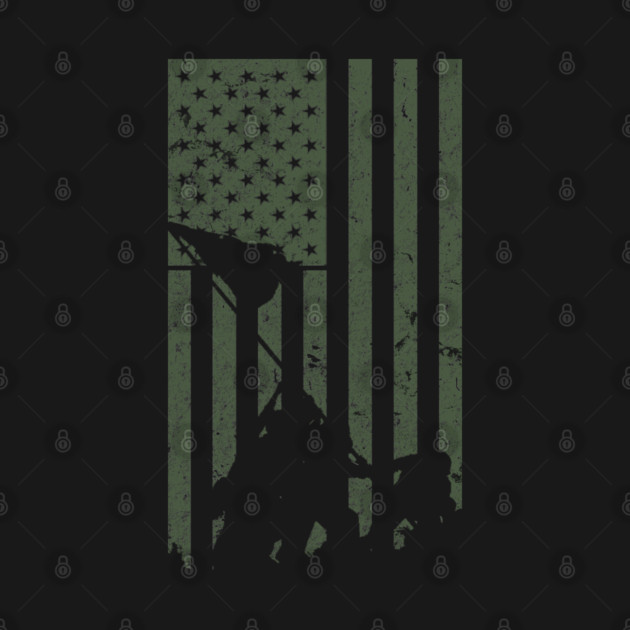 Iwo Jima Flag Raising WWII Military Support Vintage Flag by DesignedForFlight