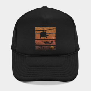 "Sunset Dustoff" UH-60 Blackhawk Medevac Helicopter Hat