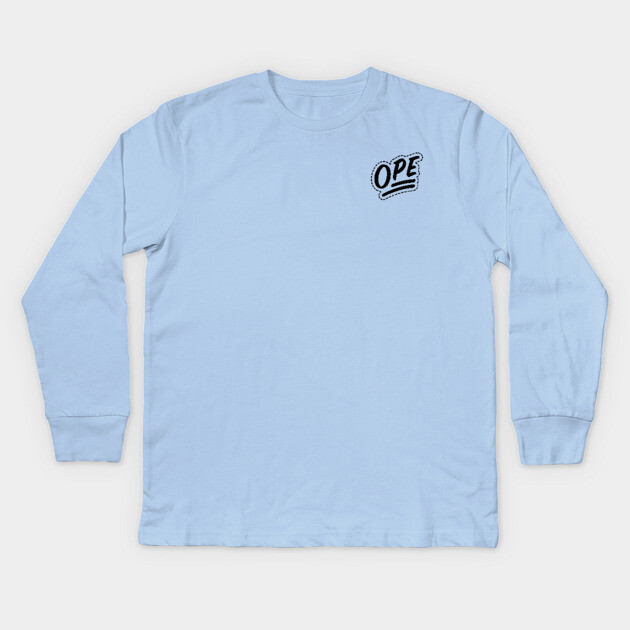 Ope - Backprint Edition Kids Long Sleeve T-Shirt by allisawr