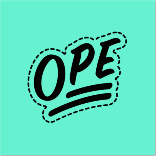 Ope - Backprint Edition Posters and Art