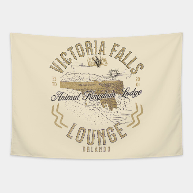 Victoria Falls Lounge at The Animal Kingdom Lodge Orlando Tapestry by Joaddo