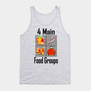 4 Main Food Groups - Elf Buddy Christmas Movie Tank Top