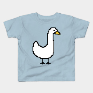 8 Bit Pixelart Silly Goose Kids T-Shirt