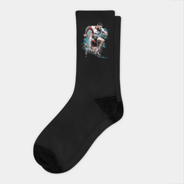 Rugby Rugger Bugger Socks by animegirlnft