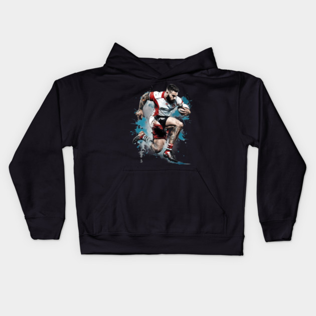 Rugby Rugger Bugger Kids Hoodie by animegirlnft
