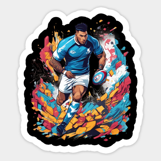 Old School Rugby Sticker by animegirlnft