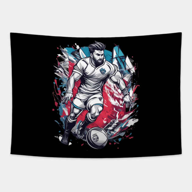 Rugby Club Tapestry by animegirlnft