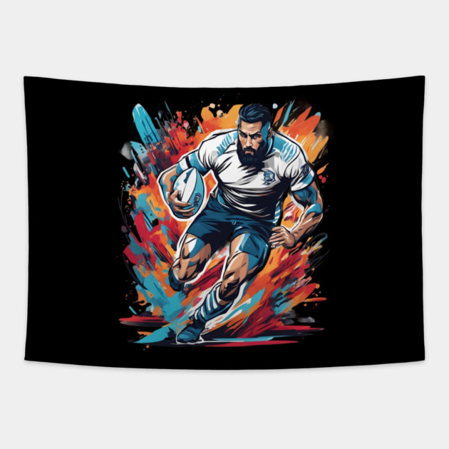 Rugby Equality Tapestry by animegirlnft