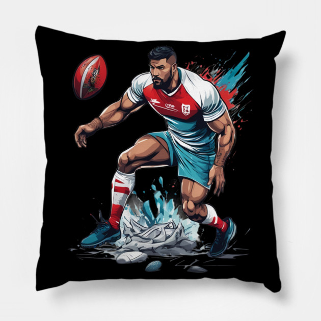 English Rugby Pillow by animegirlnft