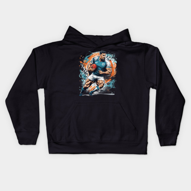 Rugby Japan Kids Hoodie by animegirlnft