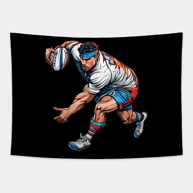 Rugby League Tapestry by animegirlnft
