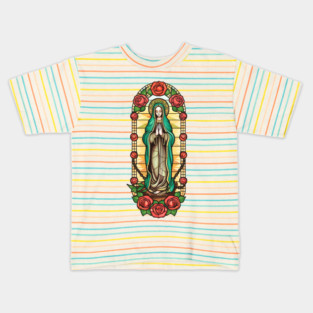 La Virgen de Guadalupe Nuestra Senora Kids T-Shirt