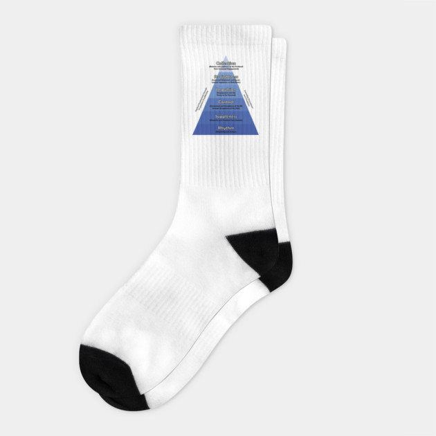 Dressage Traditional Training Pyramid Socks by DickinsonDesign