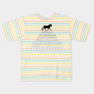 Dressage Training Pyramid Kids T-Shirt