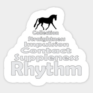 Dressage Training Pyramid Sticker