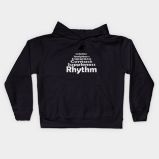 Dressage Training Pyramid Kids Hoodie