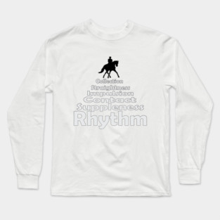 Dressage Training Pyramid Long Sleeve T-Shirt