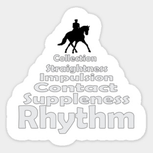 Dressage Training Pyramid Sticker