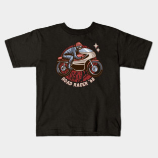 Road Racer '68 Cafe Racer Retro Motorcycle Kids T-Shirt