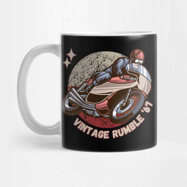 Vintage Rumble '67 Cafe Racer Retro Motorcycle by Timeless Chaos