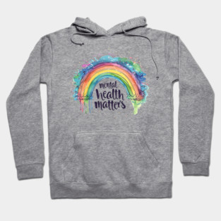 Mental Health Matters Rainbow Hoodie