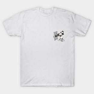 Steamboat Willie (Print front and back) T-Shirt